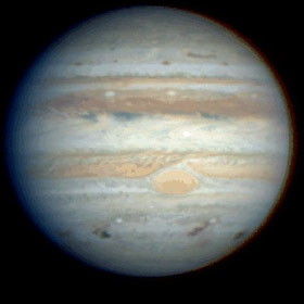 Jupiter, imaged on the final day of Comet Shoemaker-Levy 9 impacts
