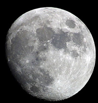 Gibbous moon
